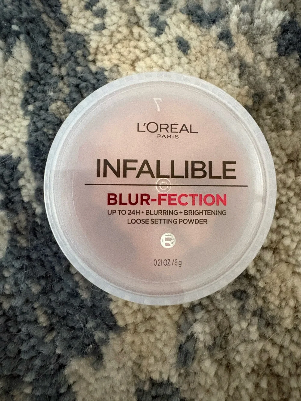 Infallible Blur-Fection Loose Setting Powder - translucent deep